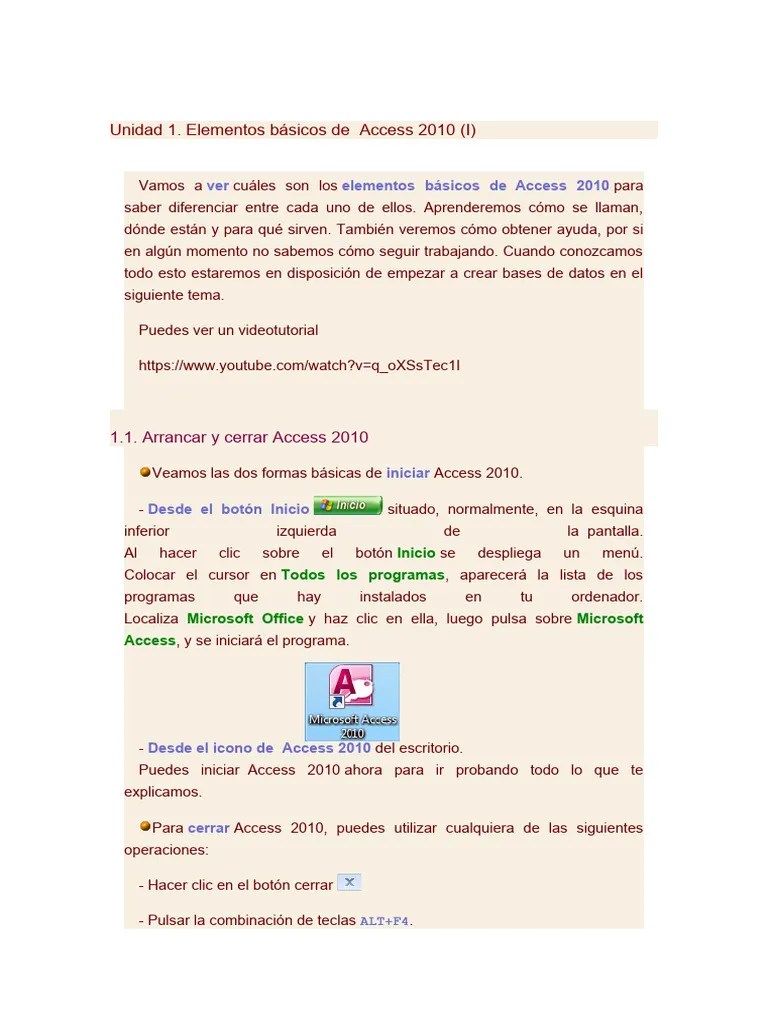 Manual Access | PDF | Archivo De Computadora | Bases De Datos