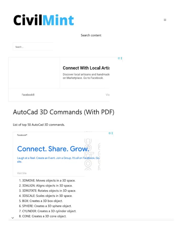Autocad Comand | PDF