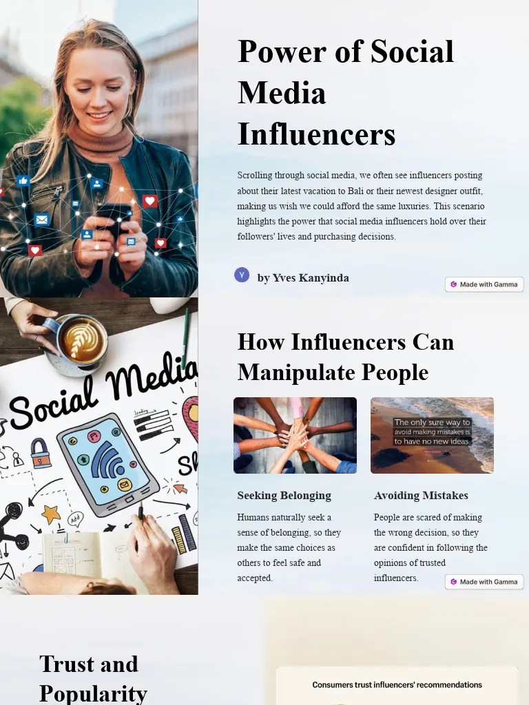Power Of Social Media Influencers | Download Free PDF | Social Media ...