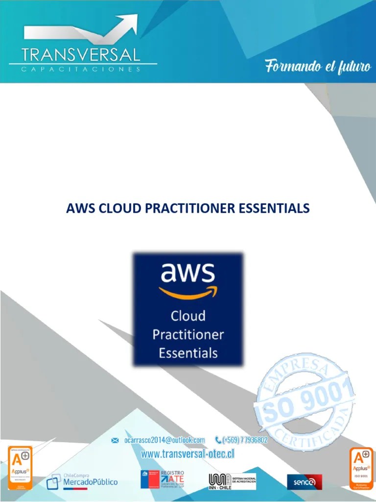 Contenidos Curso Aws Cloud Practitioner Essentials | PDF | Computación En La Nube | Moodle
