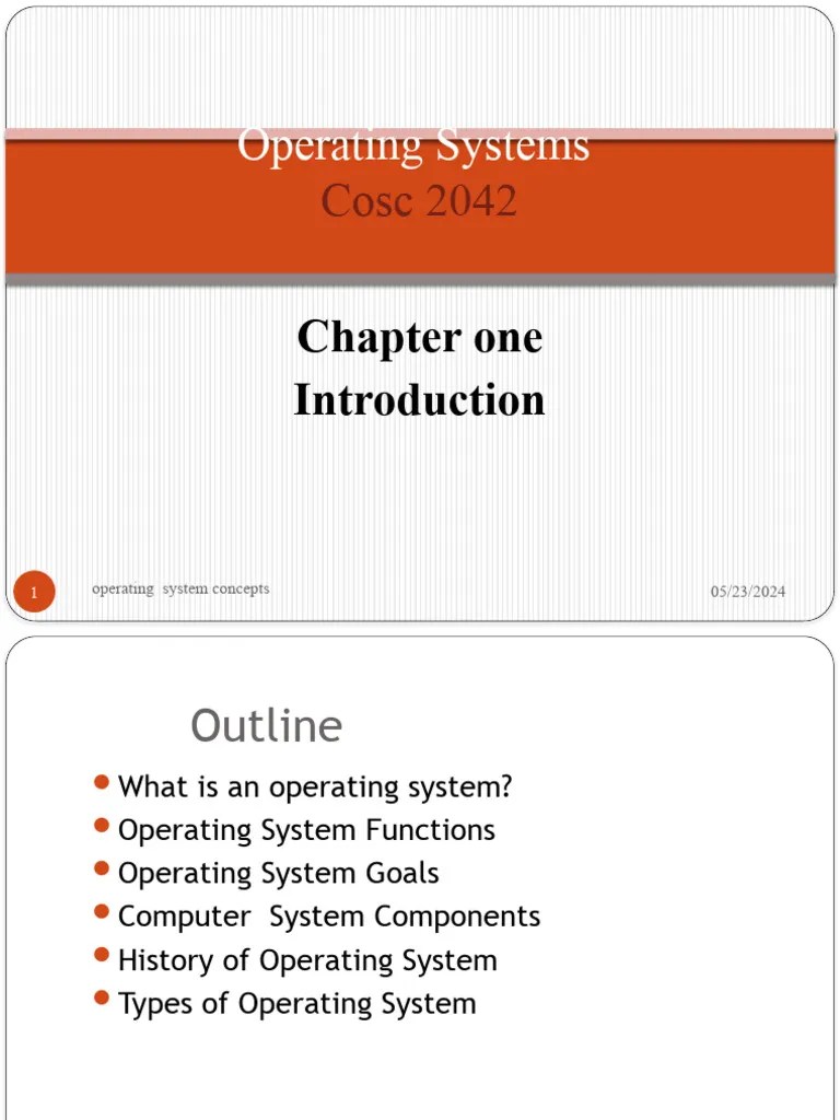 Chapter 1 | PDF | Operating System | Process (Computing)