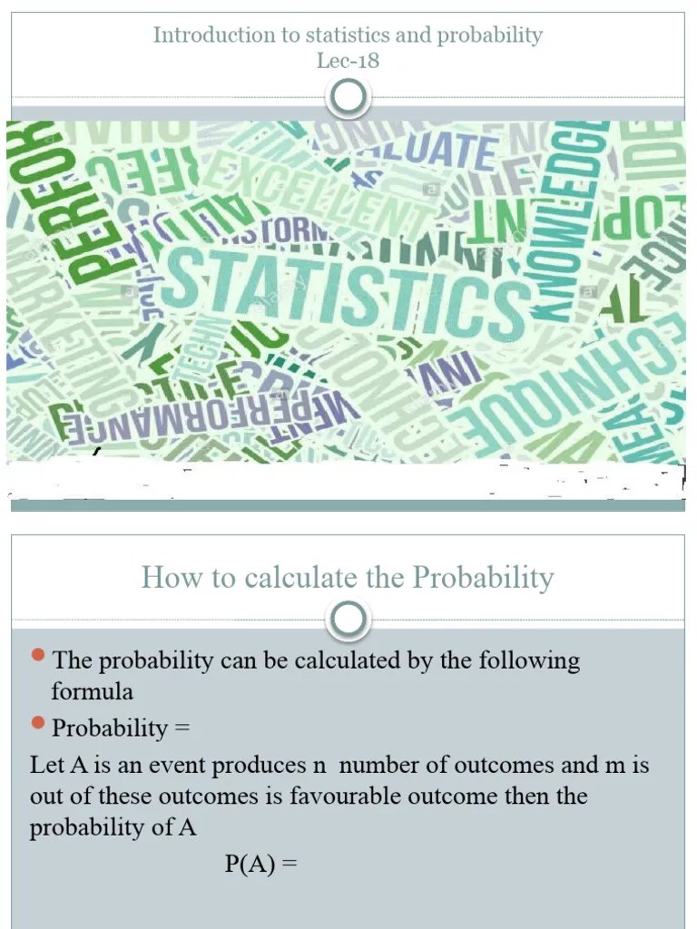 Lec 18 Probability 3 1 | PDF | Probability | Statistical Theory