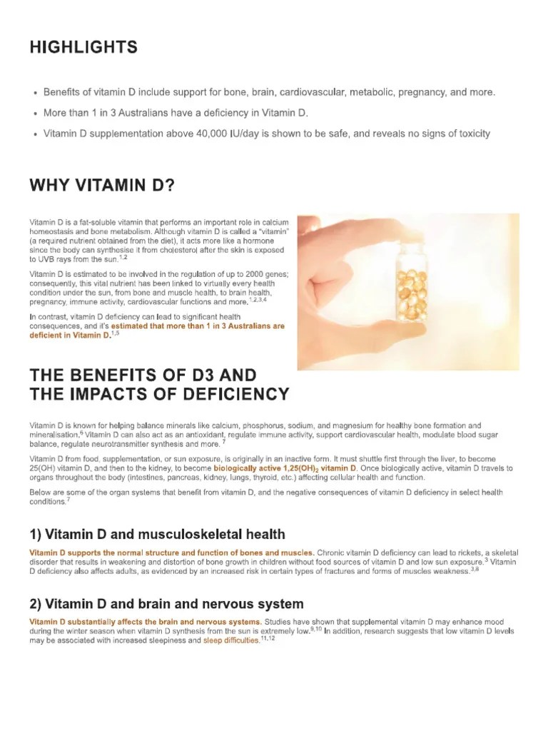Vitamin D | PDF