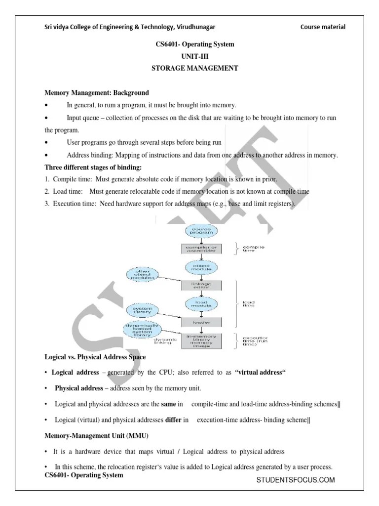 Unit 3 | PDF | Kernel (Operating System) | Operating System