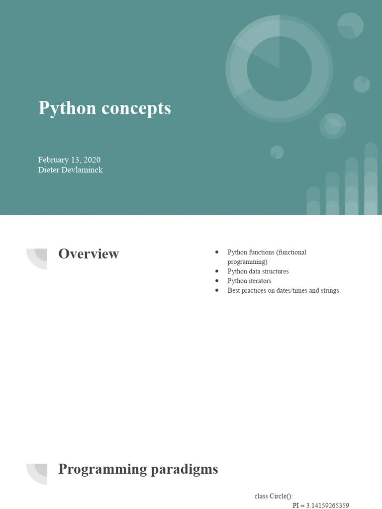 4 - Python Concepts | PDF | Anonymous Function | Parameter (Computer ...