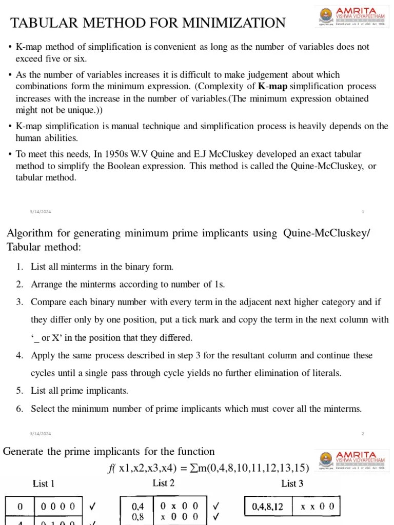 23EAC112_Tabular Method | PDF | Theory Of Computation | Theoretical ...