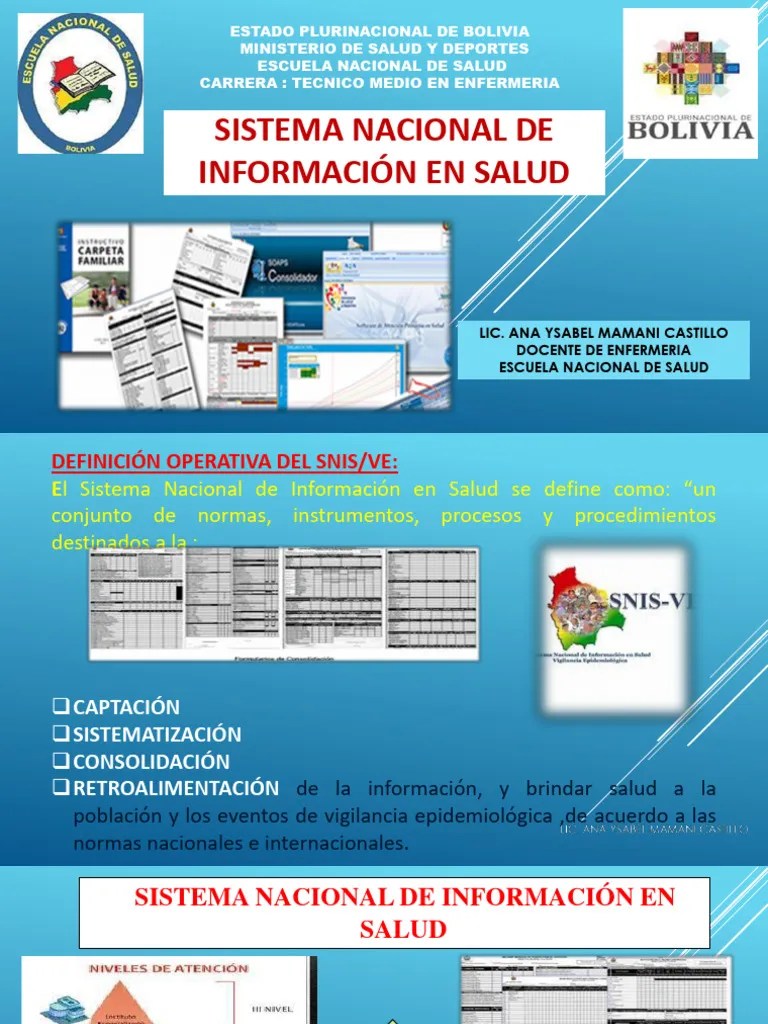 El Sistema Nacional De Información En Salud - 5 TO ELEMENTO | PDF ...
