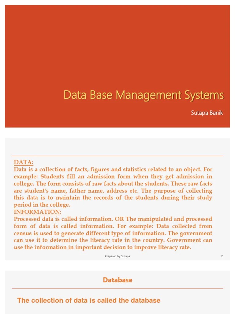 Data Base Management Systems | PDF | Relational Database | Sql