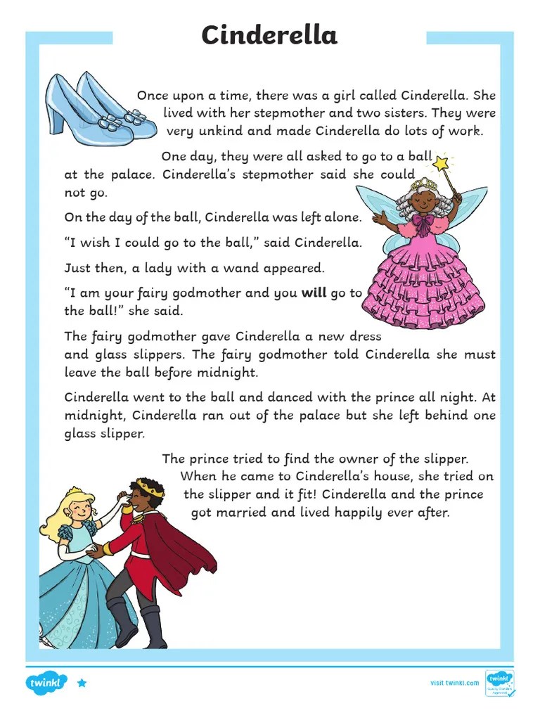 Cinderella Reading Comprehension | PDF | Cinderella | Fairy Tales