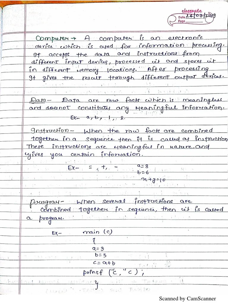 Programming C Notes | PDF