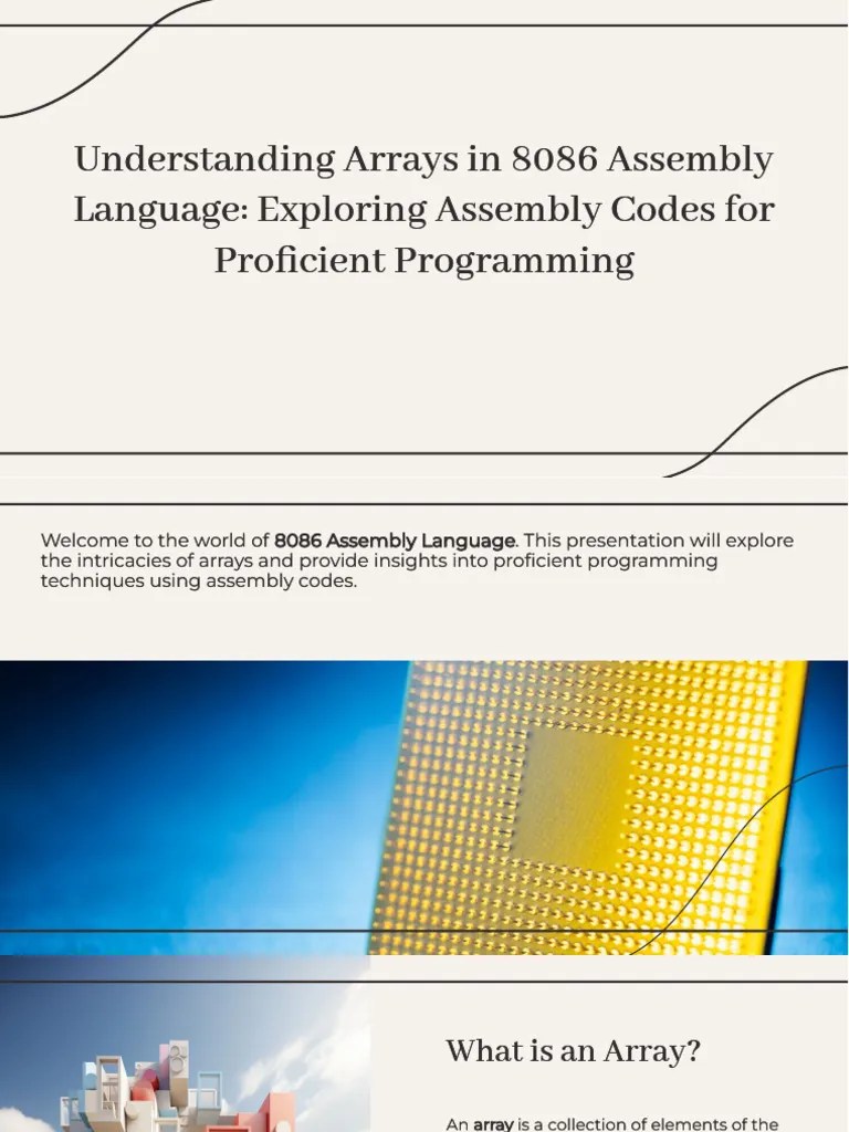 Wepik Understanding Arrays In 8086 Assembly Language Exploring Assembly ...