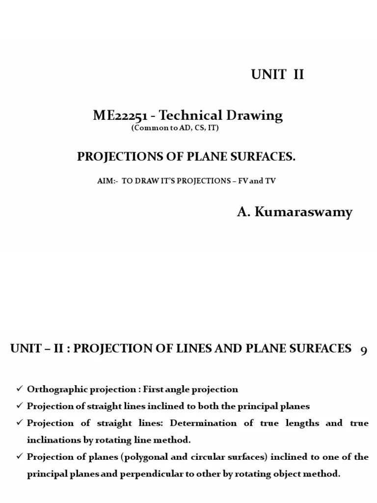 Projections Of Plane Surfaces | PDF | Geometric Shapes | Euclidean ...