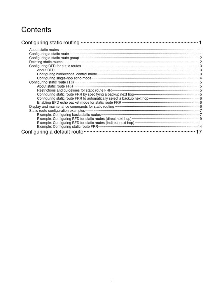 01-Static Routing Configuration | PDF | Router (Computing) | Ip Address