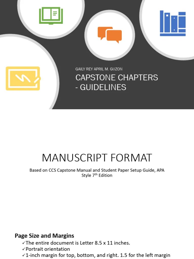 Capstone Chapters - Guidelines | PDF | Sampling (Statistics) | System