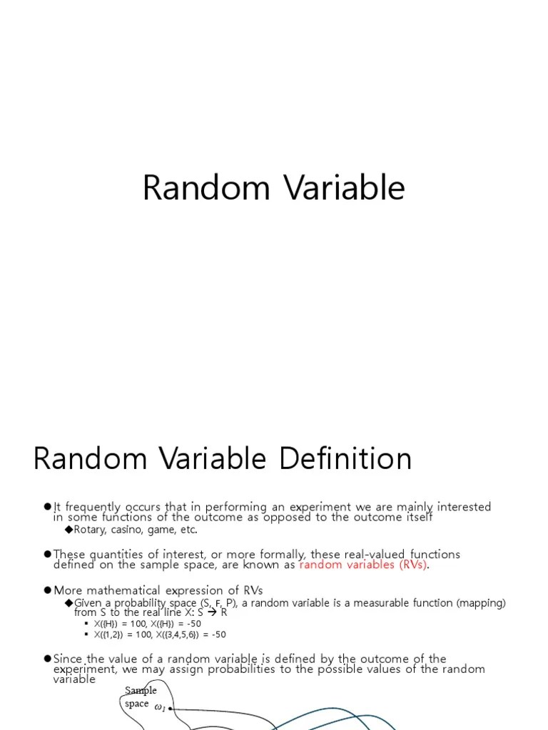 Lecture 2 20240311 | PDF | Random Variable | Probability Distribution