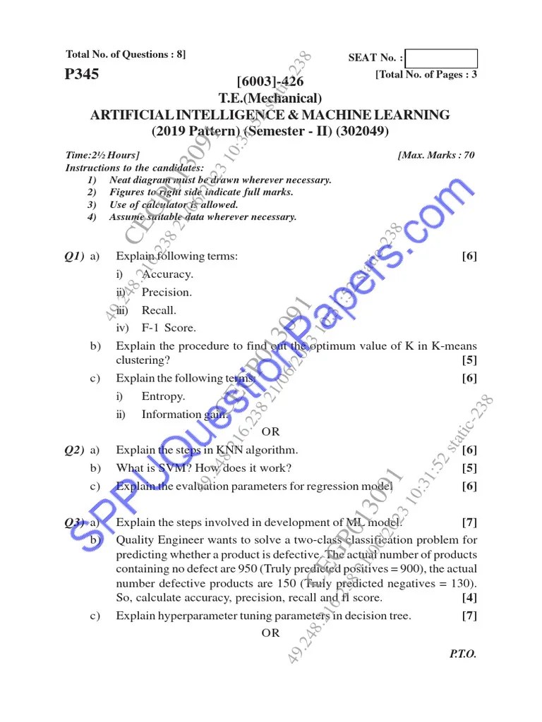 Aiml 1 | PDF | Artificial Neural Network | Applied Mathematics