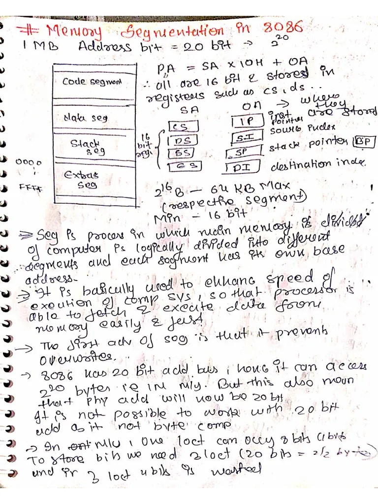 Microprocessor Module 1 | PDF