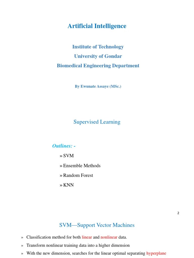 AI Chapter 3 Part 3 | PDF | Support Vector Machine | Learning