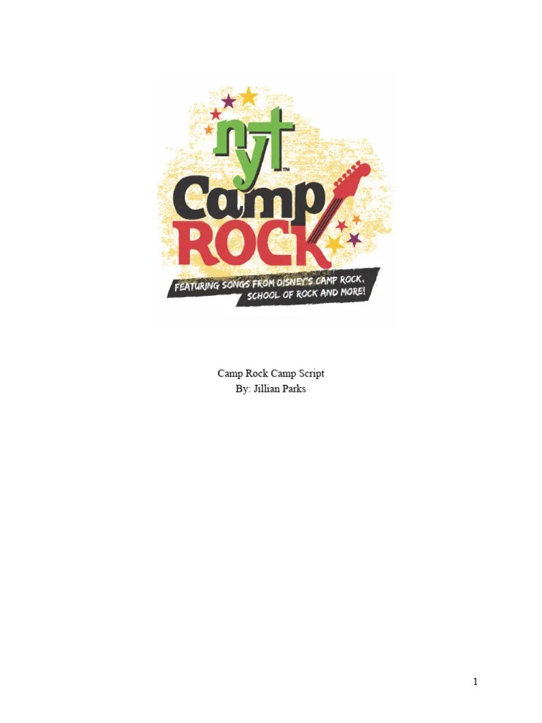 Camp Rock Camp Script | PDF