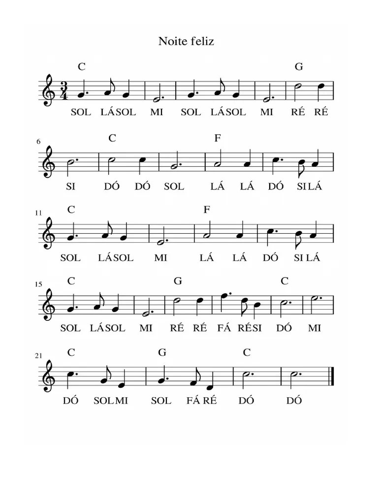 Noite Feliz Partitura 2 | PDF