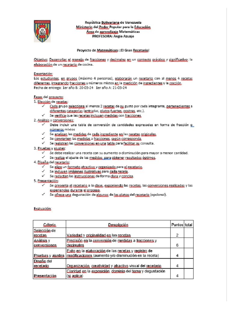Proyecto Matematica | PDF