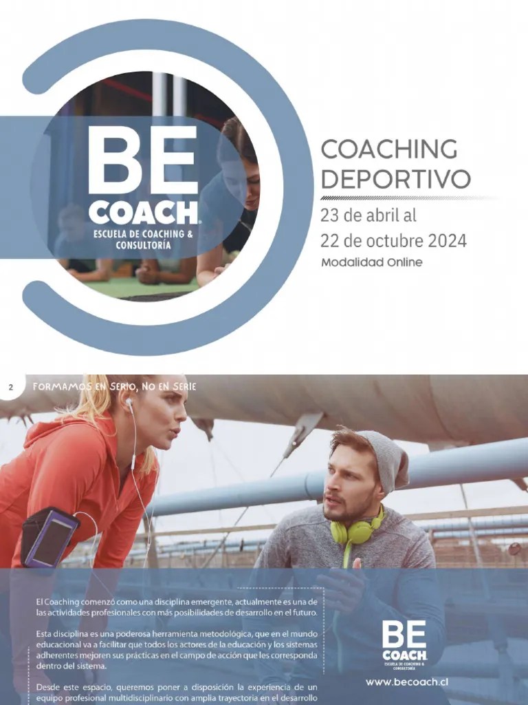 PROGRAMA COACHING DEPORTIVO BeCoach ® 2024 | PDF
