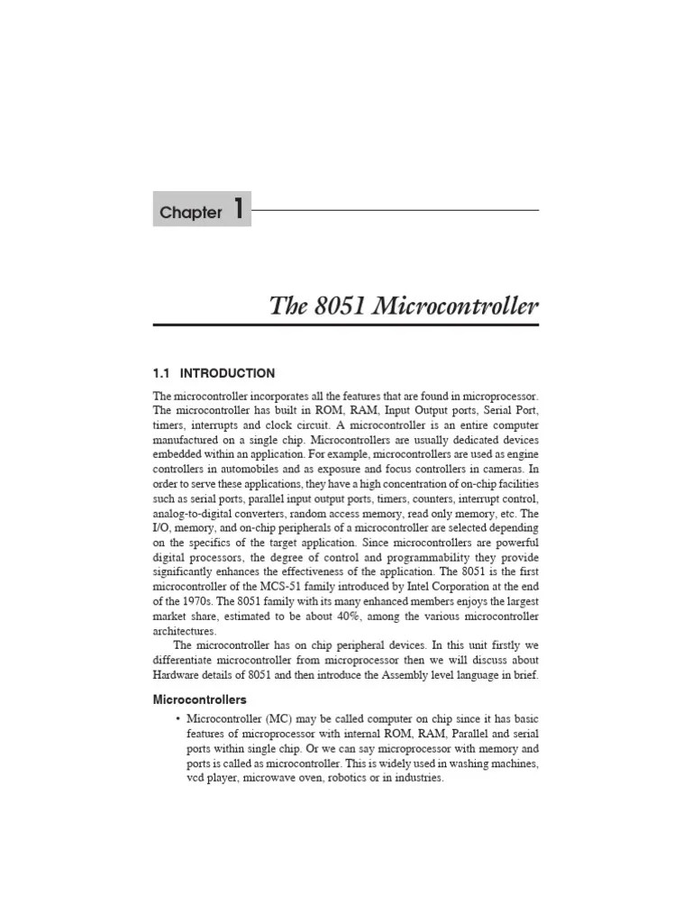 8051 Microcontroller | PDF | Microcontroller | Microprocessor