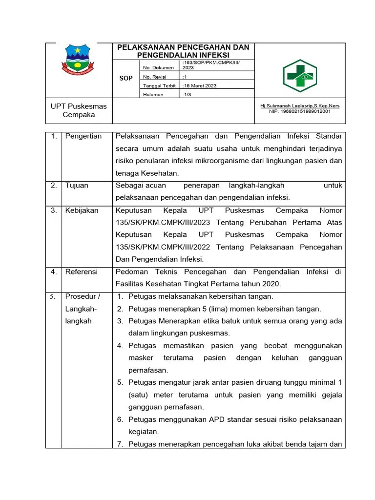 SOP Pelaksanaan PPI | PDF | Pengembangan Diri | Kesehatan Holistik
