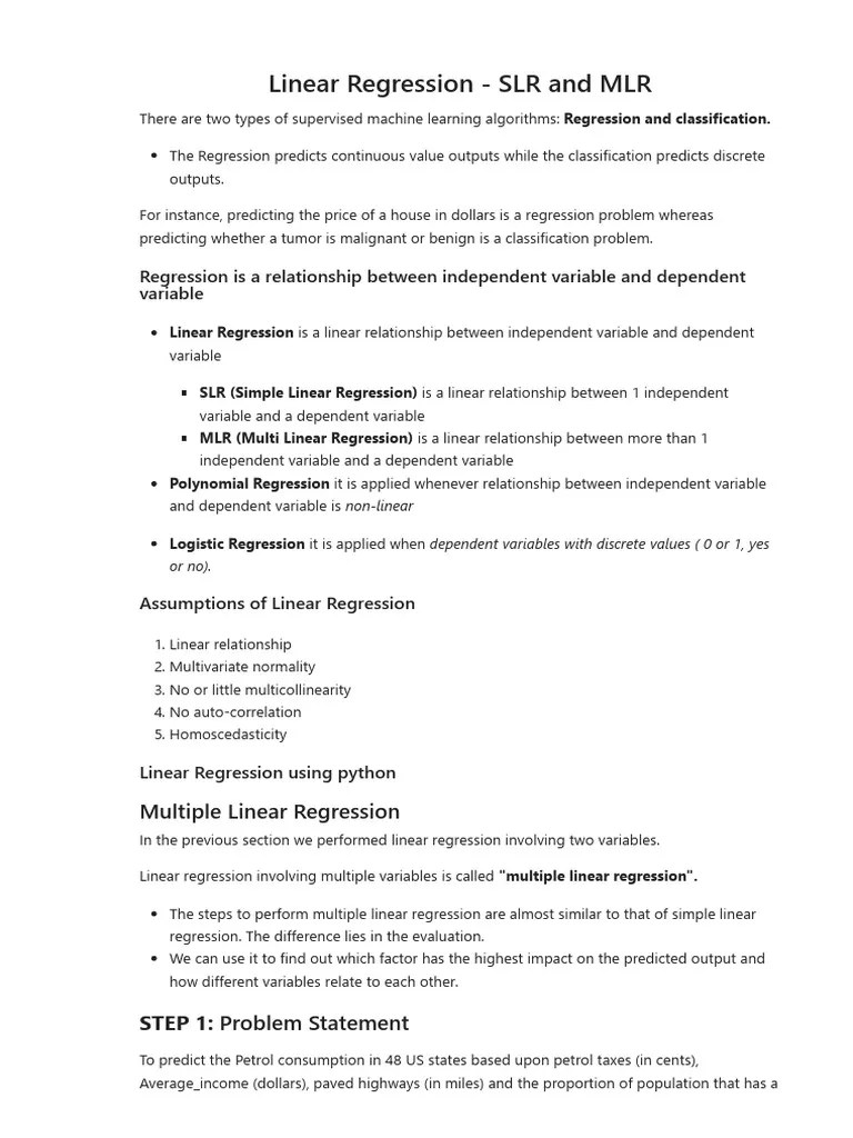 Regression Practice - MLR | PDF | Linear Regression | Mean Squared Error