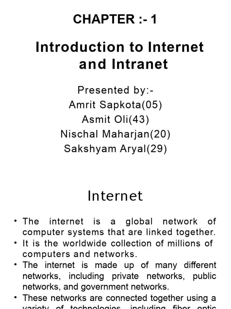 Unit 1 Introduction To Internet And Intranet | PDF | Domain Name | Internet