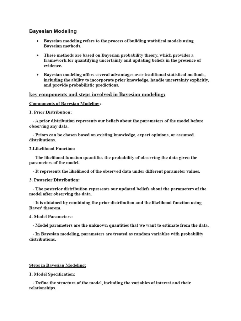 3.bayesian Modeling | PDF | Bayesian Inference | Bayesian Network