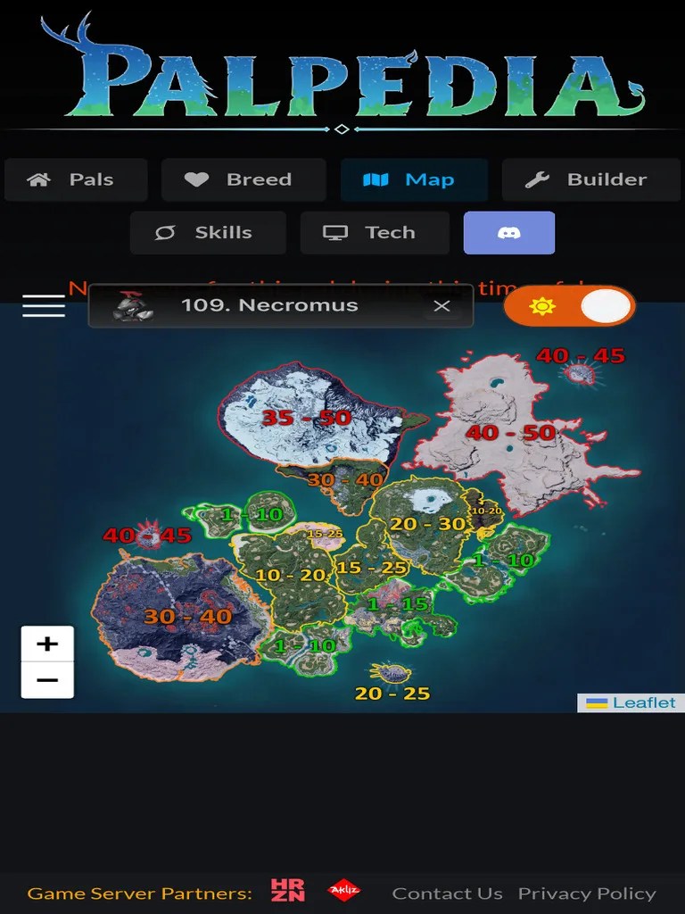 Interactive Palworld Map Guide PDF Games Activities 1