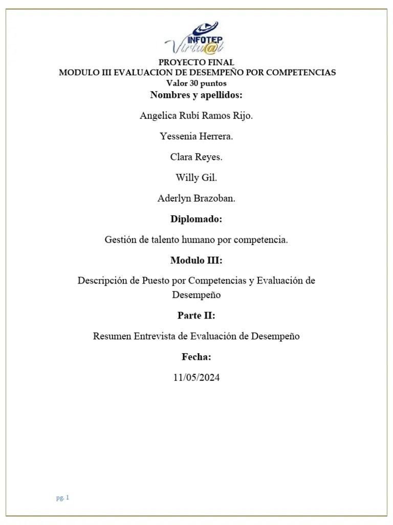 Proyecto Final Modulo III | PDF | Diseño | Calidad (comercial)