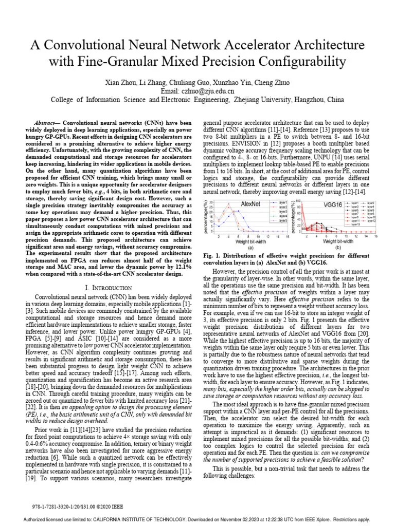 A Convolutional Neural Network Accelerator Architecture | PDF ...