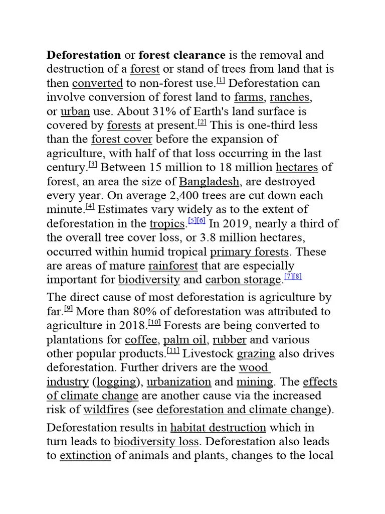 Deforestation | PDF | Deforestation | Forests