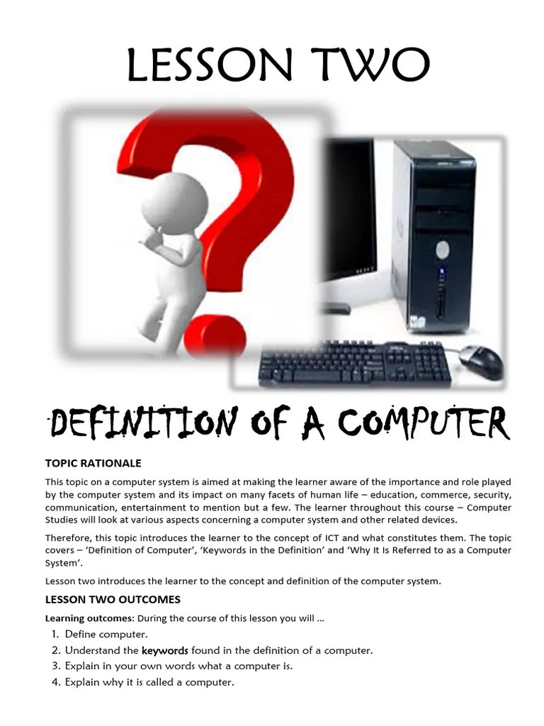 02 Introduction To The Computer System | PDF | Input/Output | Information