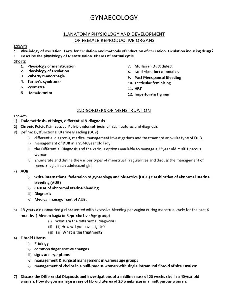 OBG IA Edit | PDF | Menstruation | Menstrual Cycle