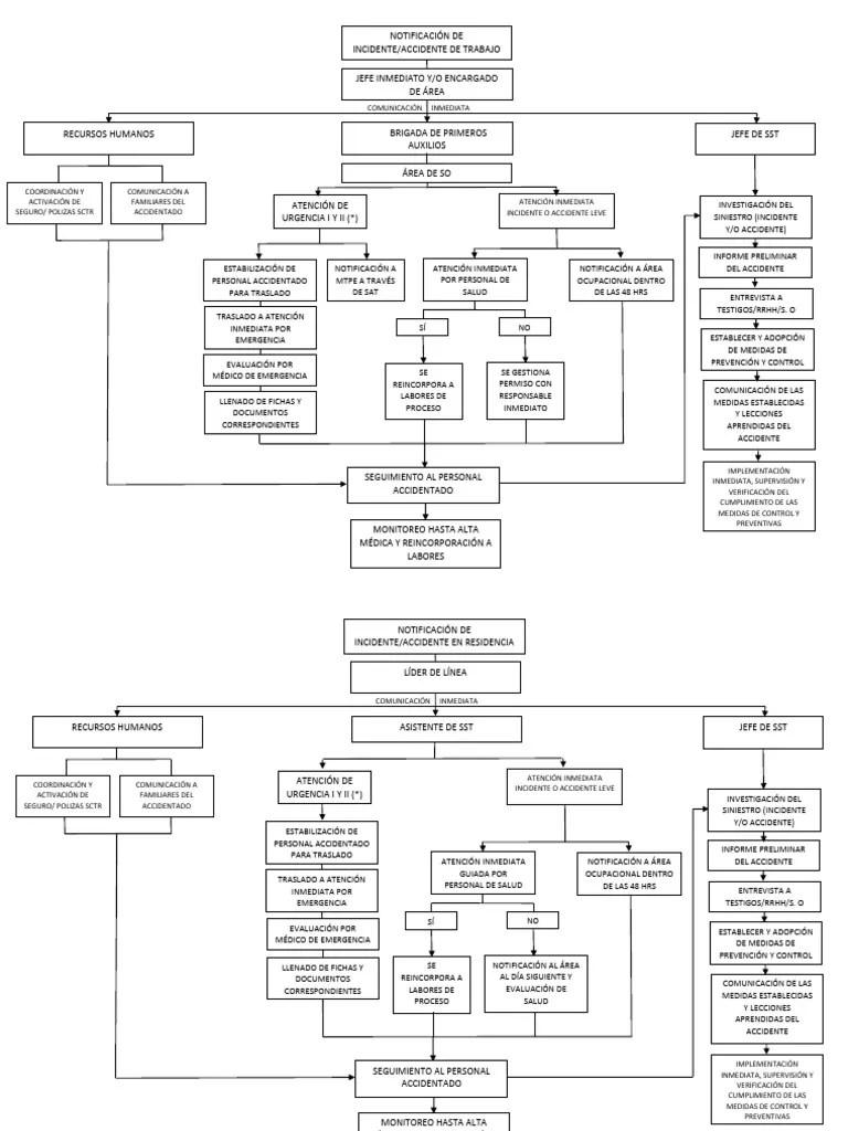FLUJOGRAMA ACCIDENTES | PDF
