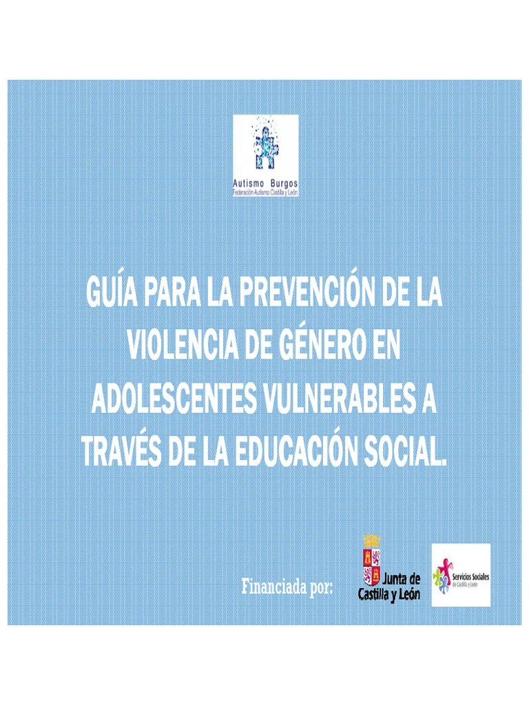 Guia Para La Prevencion De La Violencia De Genero En Adolescentes Vulnerables | PDF | Género ...