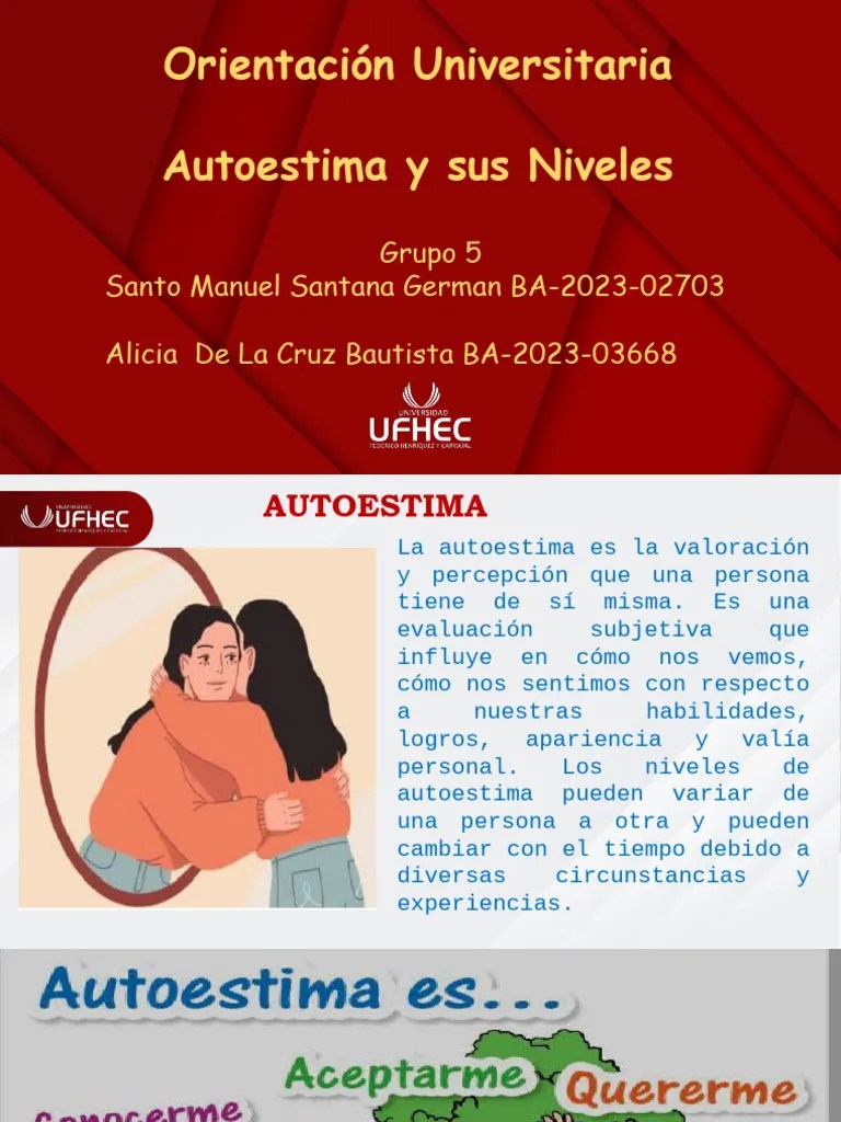 Autoestima Y Sus Niveles | PDF | Autoestima | Ciencia Cognitiva