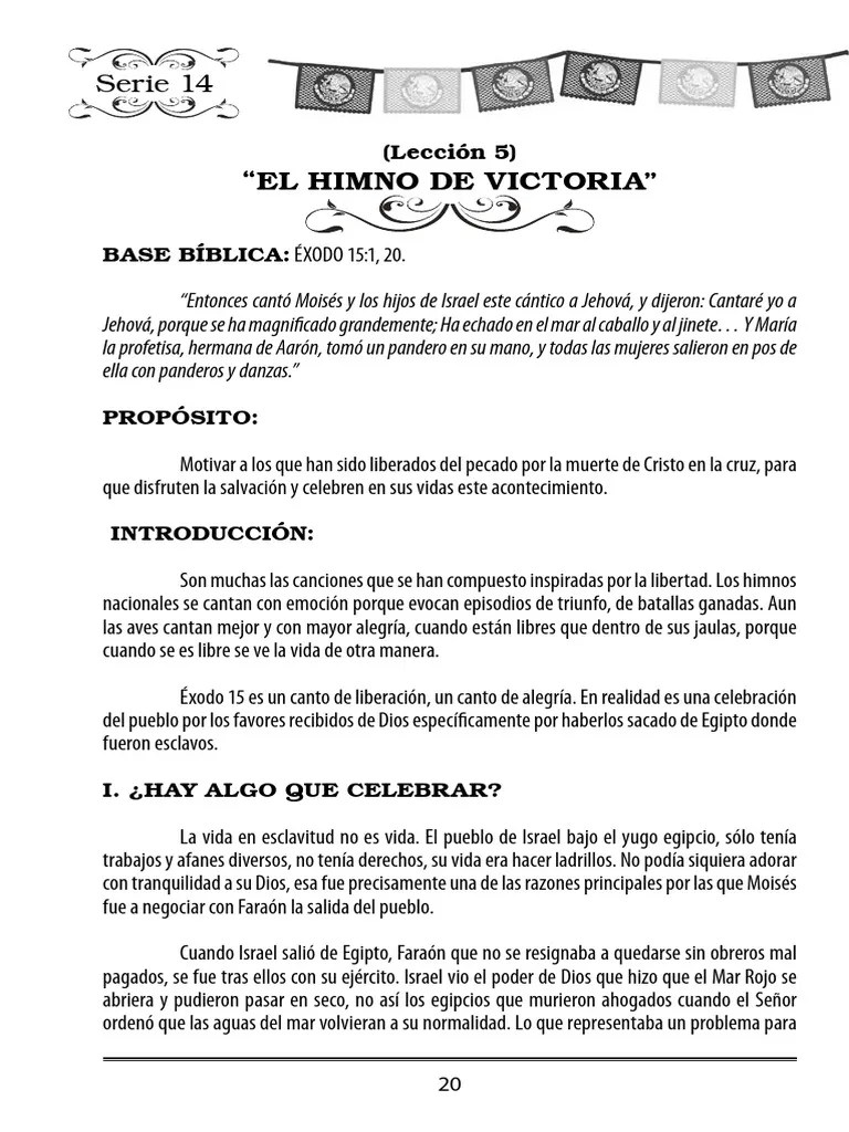 5-El Himno De Victoria | PDF | Libro Del éxodo | María, Madre De Jesús