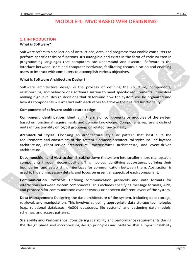 @vtucode - In 21CS62 Module 1 - 2021 Scheme | PDF