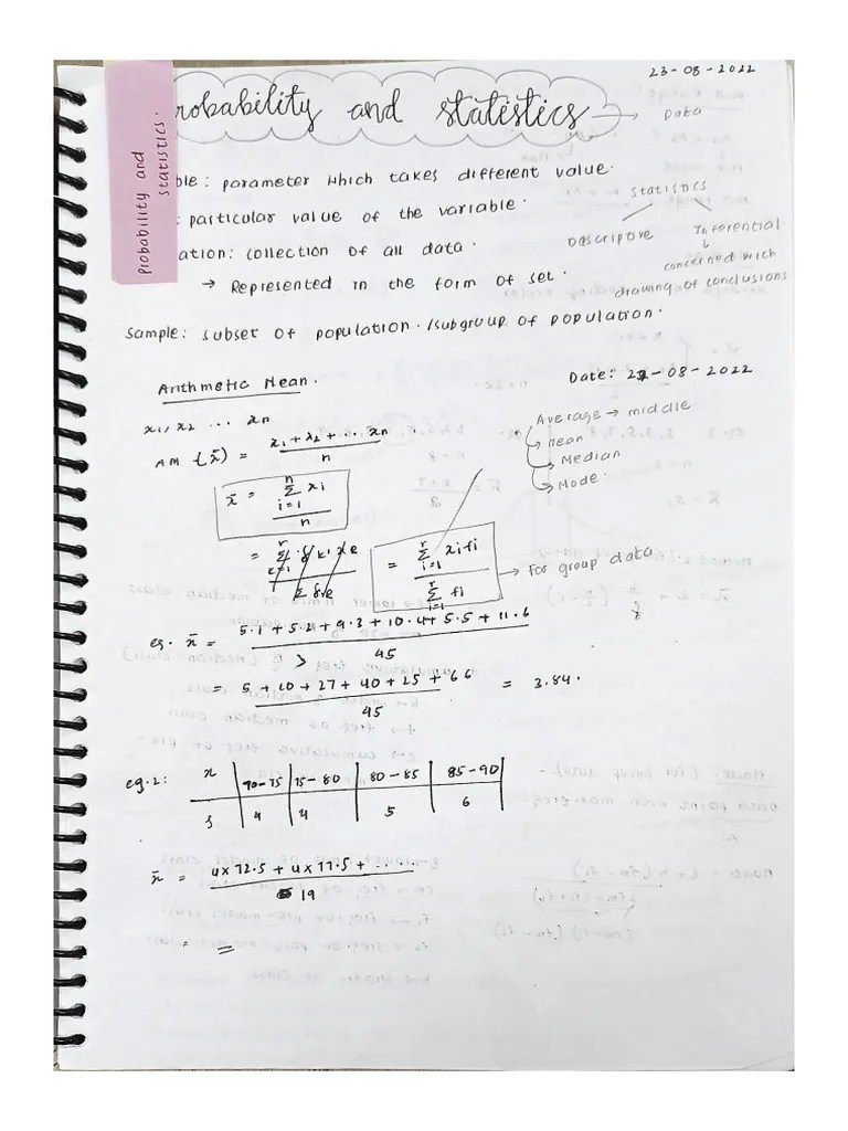 Handwritten Probability | PDF