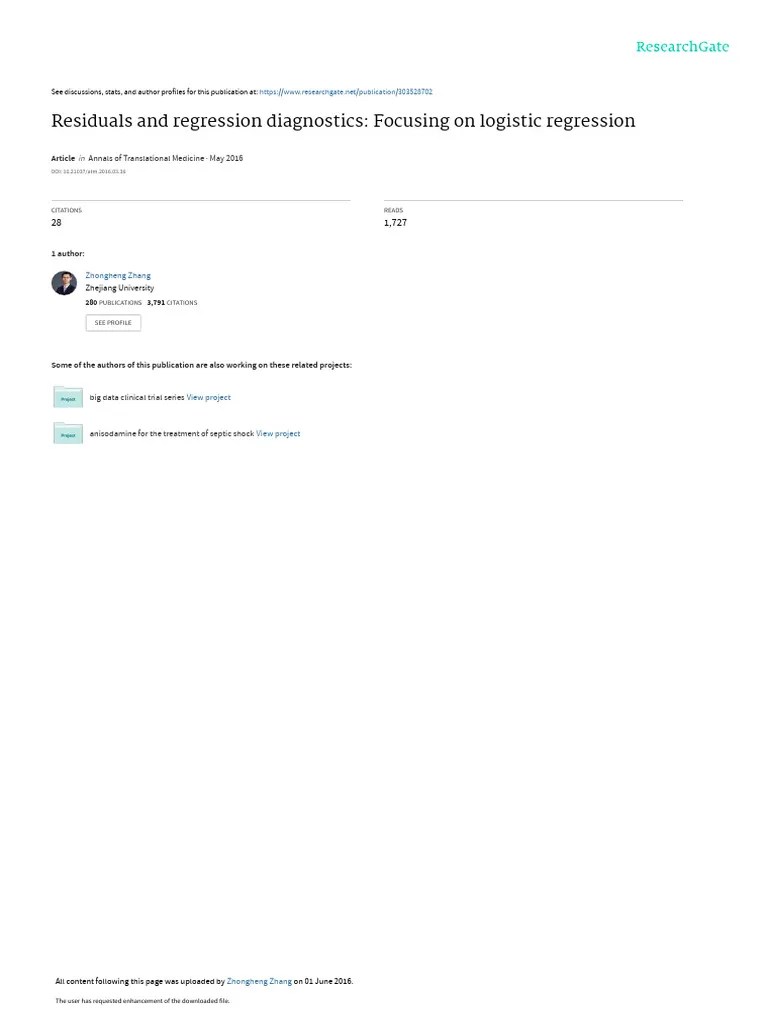 LRresiduals | PDF | Dependent And Independent Variables | Errors And ...