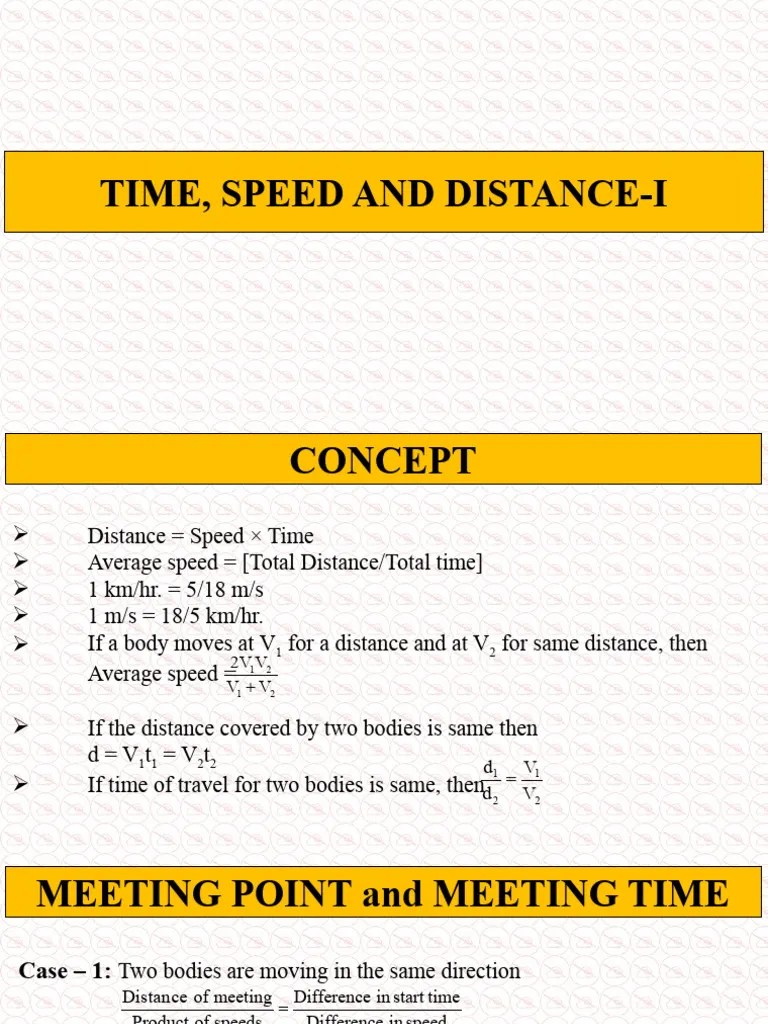 Time Speed Distance | PDF | Speed | Theory Of Relativity