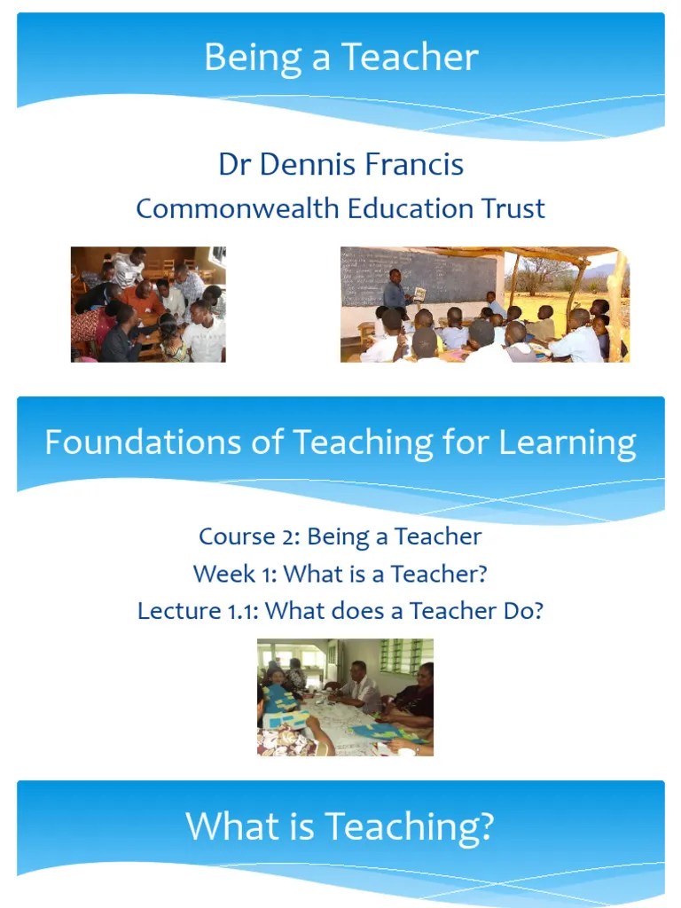 C2 Week 1 Lecture 1 | PDF | Teachers | Learning