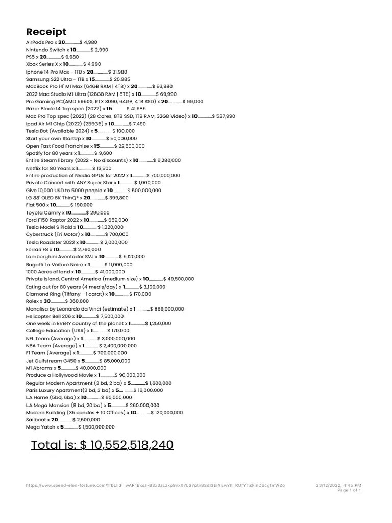 Spend Elon Musk's Money | Download Free PDF | Computer Hardware | Apple Inc.