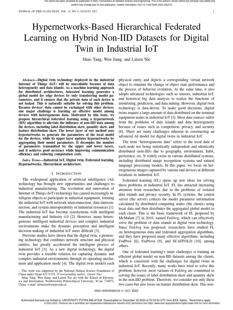 Hypernetworks-Based Hierarchical Federated Learning On Hybrid Non-IID ...