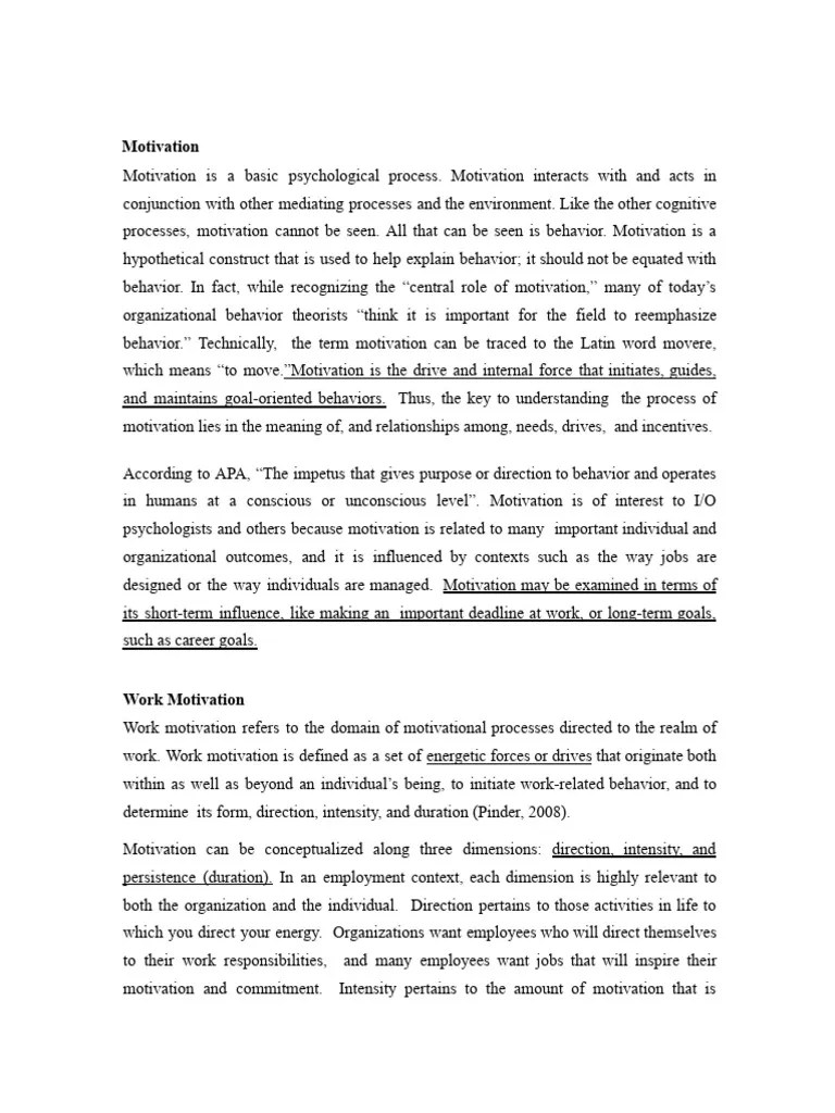 Industrial Organisation Psychology | PDF | Motivational | Motivation