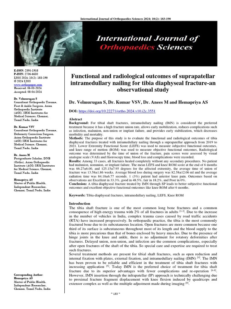 Functional And Radiological Outcomes Of | PDF | Knee | Surgery